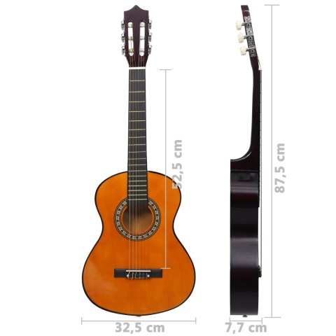GITARA KLASYCZNA DLA POCZĄTKUJĄCYCH I DZIECI 1/2 34" LIPA
