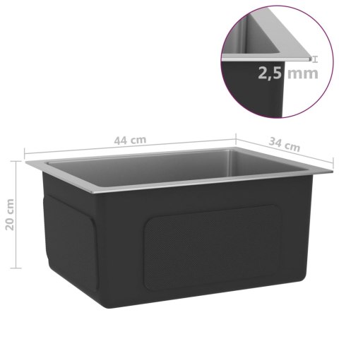 RĘCZNIE ROBIONY ZLEW KUCHENNY STAL NIERDZEWNA