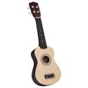 UKULELE SOPRANOWE Z POKROWCEM DLA DZIECI JASNE DREWNO 21"