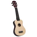 UKULELE SOPRANOWE Z POKROWCEM DLA DZIECI JASNE DREWNO 23"
