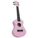 UKULELE SOPRANOWE Z POKROWCEM DLA DZIECI RÓŻOWE 23"