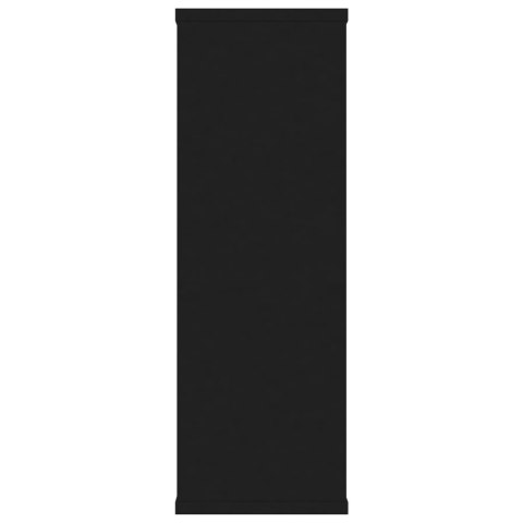 PÓŁKI ŚCIENNE CZARNE 104X20X58,5CM
