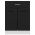 SZAFKA Z SZUFLADĄ CZARNA 60X46X81,5CM