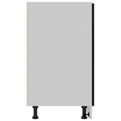 SZAFKA Z SZUFLADĄ CZARNA 80X46X81,5CM