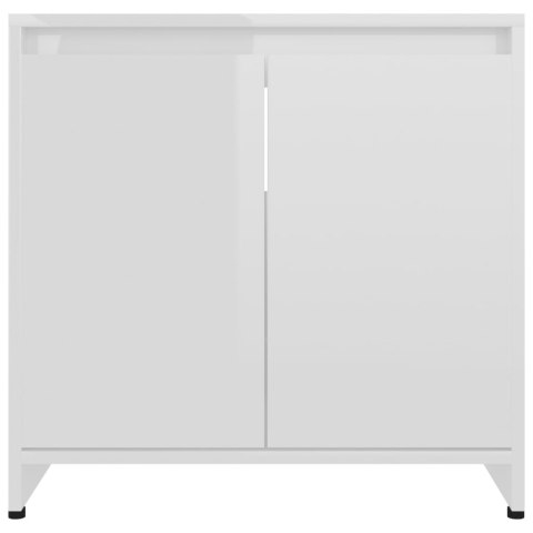 SZAFKA ŁAZIENKOWA BIAŁA POŁYSK 60X33X61CM