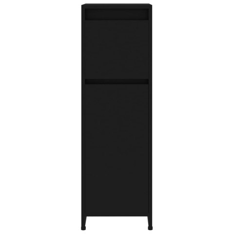 SZAFKA ŁAZIENKOWA CZARNA 30X30X95CM