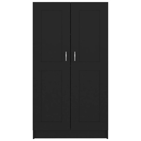 SZAFKA NA KSIĄŻKI CZARNA 82,5X30,5X150CM