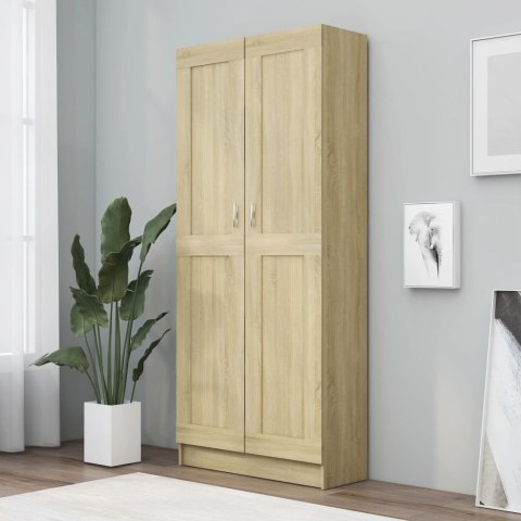 SZAFKA NA KSIĄŻKI DĄB SONOMA 82,5X30,5X185,5CM