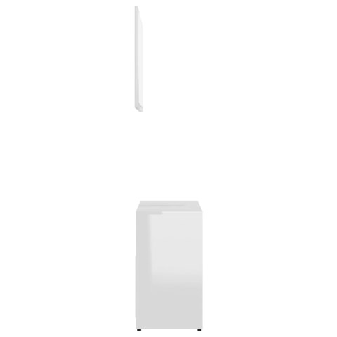 ZESTAW MEBLI ŁAZIENKOWYCH POŁYSK BIAŁY