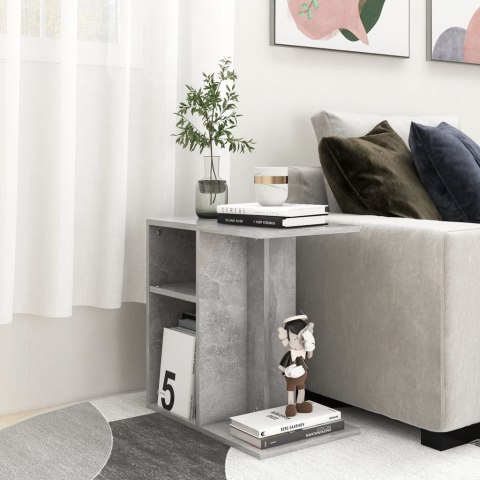 STOLIK BOCZNY SZARY BETON 50X30X50CM