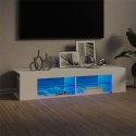 SZAFKA TV Z OŚWIETLENIEM LED BIAŁA 135X39X30CM