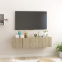 SZAFKI WISZĄCE POD TV 2 SZT DĄB SONOMA 60X30X30CM