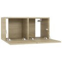 SZAFKI WISZĄCE POD TV 2 SZT DĄB SONOMA 60X30X30CM