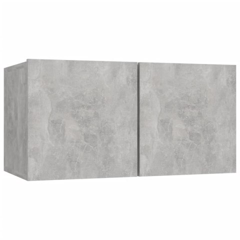 SZAFKI WISZĄCE POD TV 3SZTSZAROŚĆ BETONU 60X30X30CM