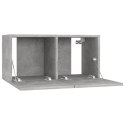 SZAFKI WISZĄCE POD TV 3SZTSZAROŚĆ BETONU 60X30X30CM