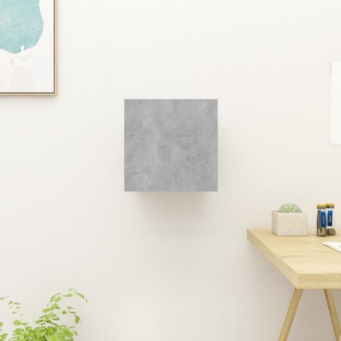 WISZĄCA SZAFKA TELEWIZYJNA SZAROŚĆ BETONU 30,5X30X30CM