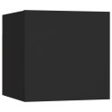 WISZĄCE SZAFKI TELEWIZYJNE 2SZT CZARNE 30,5X30X30CM