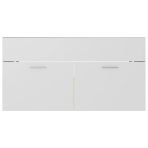 SZAFKA POD UMYWALKĘ BIEL I DĄB SONOMA 90X38,5X46CM