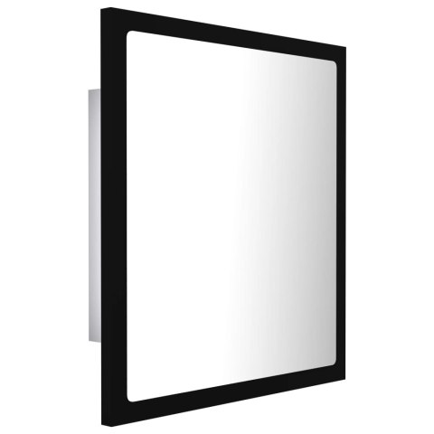 LUSTRO ŁAZIENKOWE LED CZARNE 40X8,5X37CM