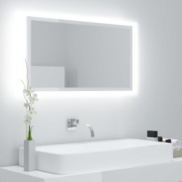 LUSTRO ŁAZIENKOWE LED POŁYSK BIAŁE 80X85X37CM