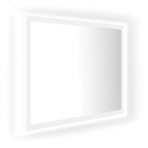 LUSTRO ŁAZIENKOWE Z LED BIAŁE 60X8,5X37CM AKRYL
