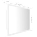 LUSTRO ŁAZIENKOWE Z LED BIAŁE 60X8,5X37CM AKRYL