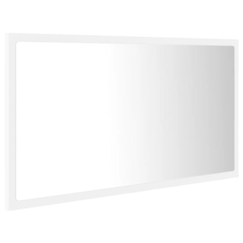 LUSTRO ŁAZIENKOWE Z LED BIAŁE 80X8,5X37CM AKRYL
