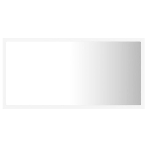 LUSTRO ŁAZIENKOWE Z LED BIAŁE 80X8,5X37CM AKRYL