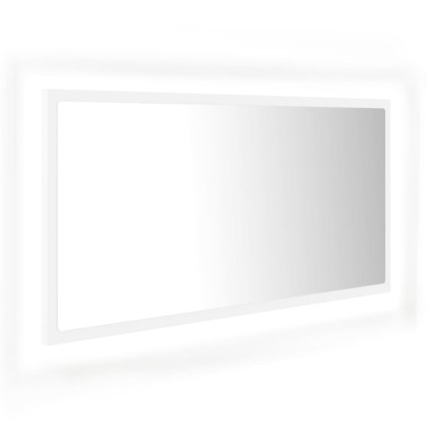 LUSTRO ŁAZIENKOWE Z LED BIAŁE 90X8,5X37CM AKRYL