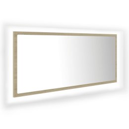 LUSTRO ŁAZIENKOWE Z LED KOLOR DĄB SONOMA 100X8,5X37CM