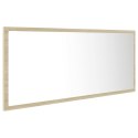 LUSTRO ŁAZIENKOWE Z LED KOLOR DĄB SONOMA 100X8,5X37CM