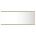 LUSTRO ŁAZIENKOWE Z LED KOLOR DĄB SONOMA 100X8,5X37CM