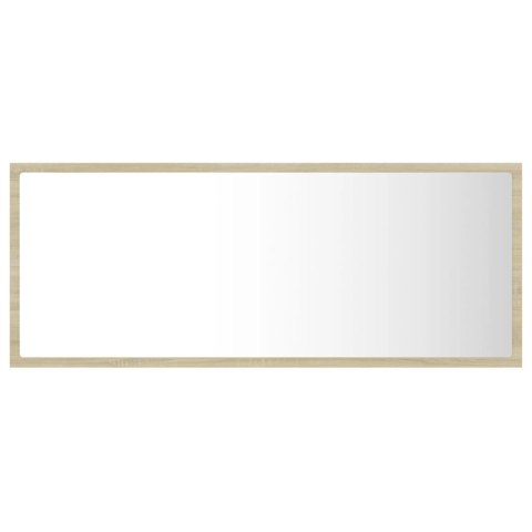 LUSTRO ŁAZIENKOWE Z LED KOLOR DĄB SONOMA 100X8,5X37CM