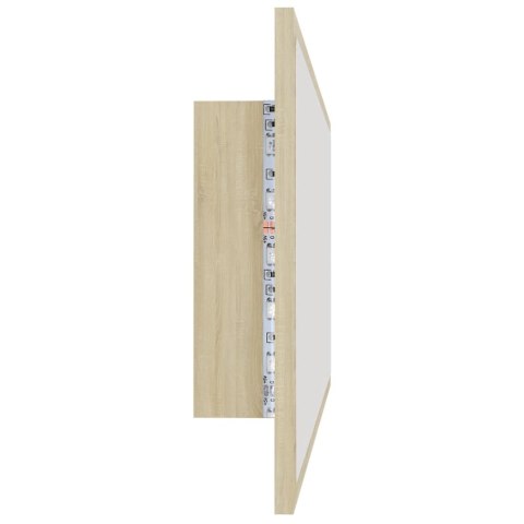 LUSTRO ŁAZIENKOWE Z LED KOLOR DĄB SONOMA 100X8,5X37CM