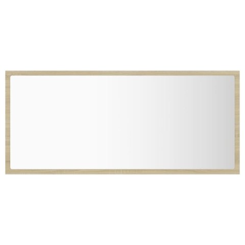 LUSTRO ŁAZIENKOWE Z LED KOLOR DĄB SO90X85X37CM