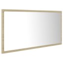 LUSTRO ŁAZIENKOWE Z LED KOLOR DĄB SO90X85X37CM