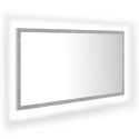 LUSTRO ŁAZIENKOWE Z LED SZARY BETON 80X8,5X37CM