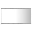 LUSTRO ŁAZIENKOWE Z LED SZARY BETON 80X8,5X37CM