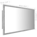 LUSTRO ŁAZIENKOWE Z LED SZARY BETON 80X8,5X37CM