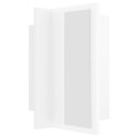 SZAFKA ŁAZIENKOWA Z LUSTREM I LED BIAŁA 40X12X45CM AKRYL