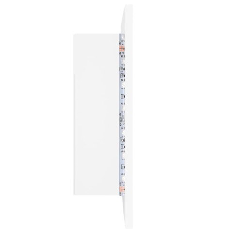 SZAFKA ŁAZIENKOWA Z LUSTREM I LED BIAŁA 60X12X45CM