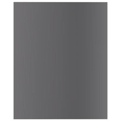 PÓŁKI NA KSIĄŻKI 8SZT POŁYSK SZARE 40X50X15CM