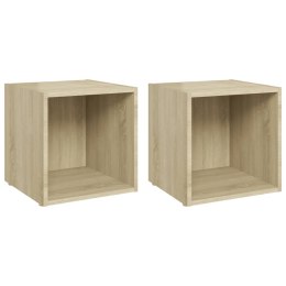 SZAFKI POD TV 2SZT DĄB SONOMA 37X35X37CM