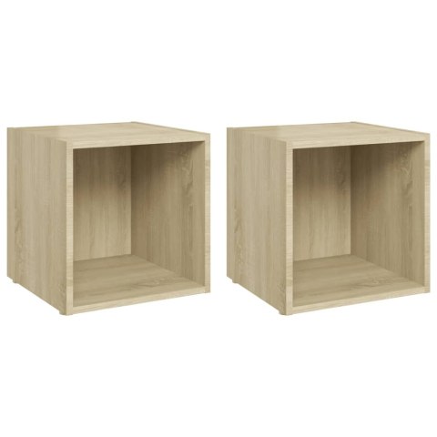 SZAFKI POD TV 2SZT DĄB SONOMA 37X35X37CM