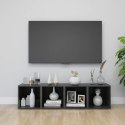 SZAFKI POD TV 4SZT POŁYSK SZARE 37X35X37CM