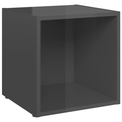 SZAFKI POD TV 4SZT POŁYSK SZARE 37X35X37CM