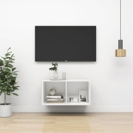 WISZĄCA SZAFKA TV BIAŁA 37X37X72CM