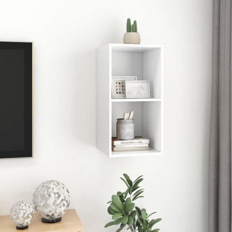 WISZĄCA SZAFKA TV BIAŁA 37X37X72CM