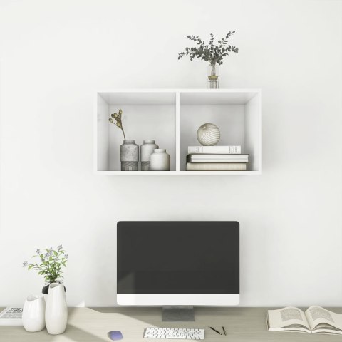 WISZĄCA SZAFKA TV BIAŁA 37X37X72CM