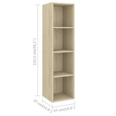 WISZĄCA SZAFKA TV DĄB SO37X37X1425CM